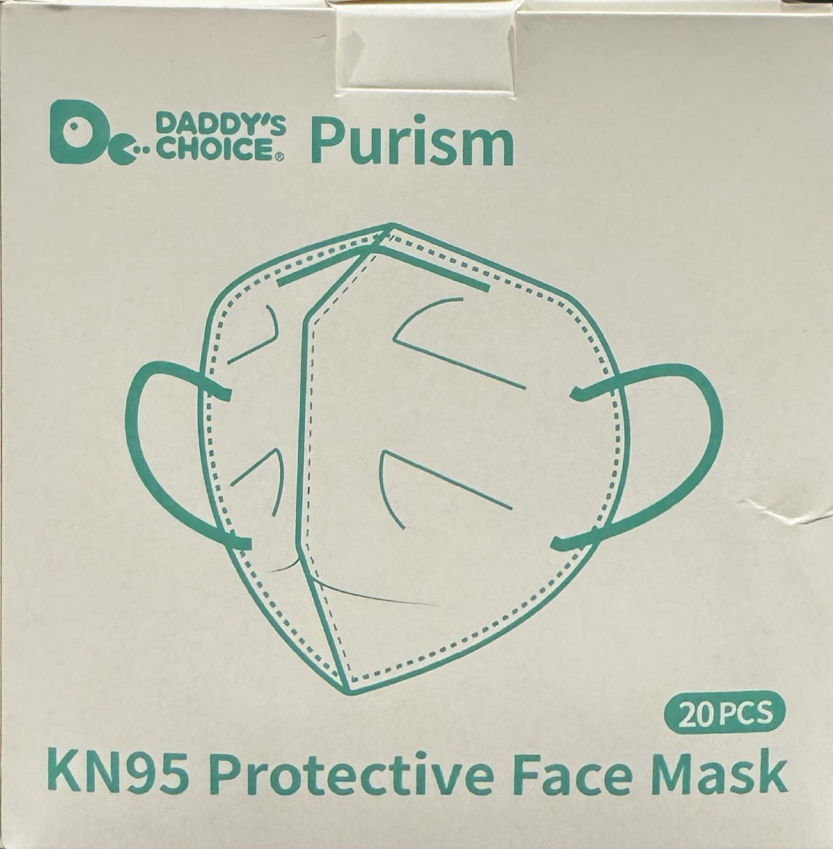 KN95 Mask; White - 20 / box